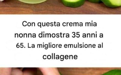 Con questa crema, mia nonna dimostra 35 anni a 65. La migliore emulsione al collagene👇👇