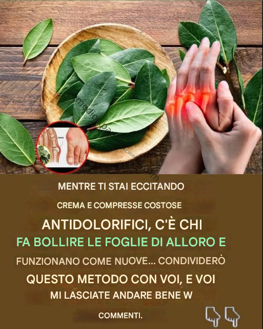 Foglie di alloro per dolori articolari e cattiva circolazione: un antico rimedio rivitalizzatoScopri i dettagli nei commenti! 😍