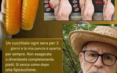 Rinfrescante e delizioso! Un cucchiaio ogni sera per tre giorni e la mia pancia è sparita per sempre. Non esagerate, altrimenti finirete per essere piatti. Secca la pelle come dopo una liposuzione. Vi do la ricetta per un semplice “CIAO”.