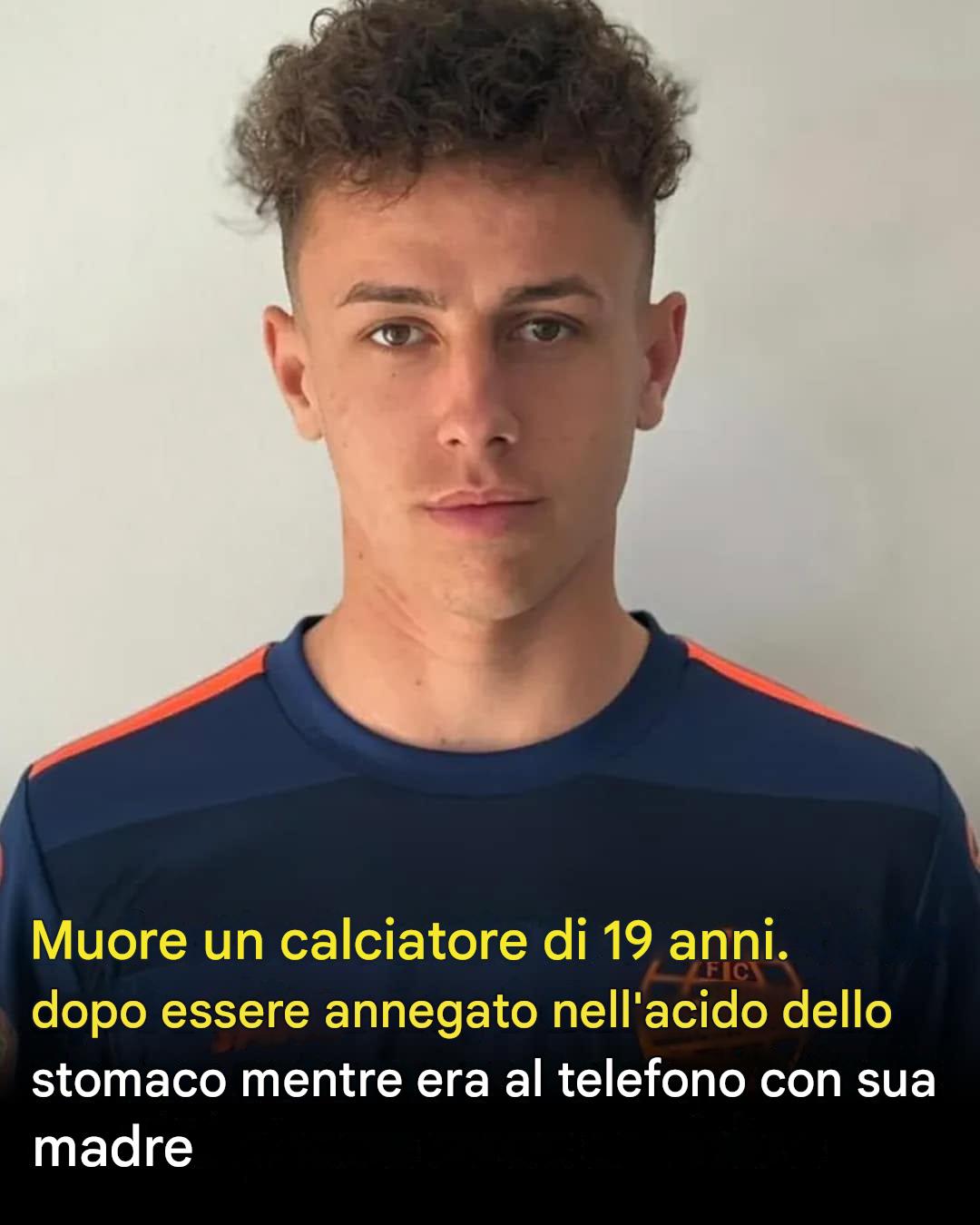 Tragica morte di un promettente calciatore rumeno: Luca Manolache, 19 anni, è annegato mentre parlava con la madre.