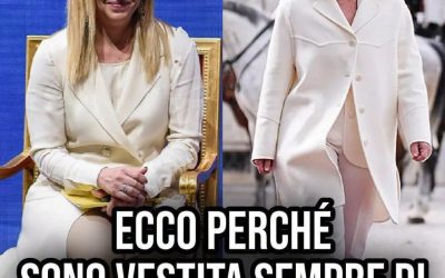Giorgia Meloni, ecco perché indossa sempre abiti bianchi (1 / 2)