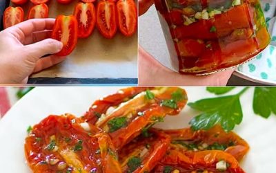 I pomodori fatti in questo modo sono troppo buoni! 😍E si conservano fino a 3 mesi, il contorno perfetto: