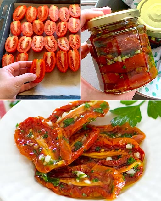 I pomodori fatti in questo modo sono troppo buoni! 😍E si conservano fino a 3 mesi, il contorno perfetto:
