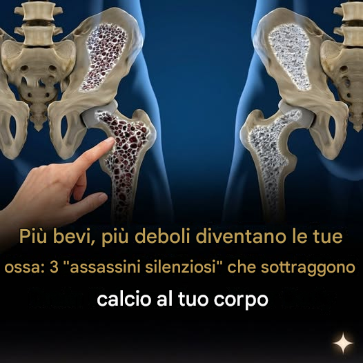 Proteggi le tue ossa: gli esperti suggeriscono di limitare il consumo di queste 3 bevande molto diffuse 😲