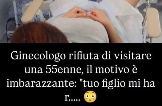 L’imbarazzante motivo: “Tuo figlio mi ha r…Altro…