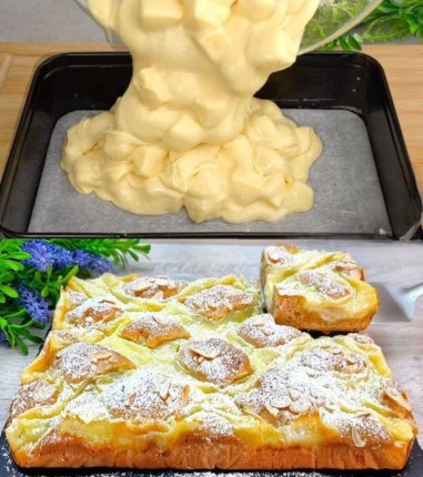 3 mele, 3 uova, un bicchiere di latte e si scioglie in bocca!