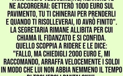 Un datore di lavoro chiede alla segretaria di fare… (1 / 2)
