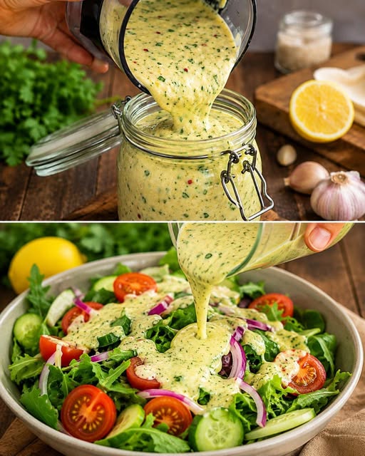 Fantastica salsa di insalata fatta come al ristorante in 10 minuti