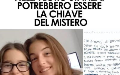 Sorelle scomparse da una casa famiglia in Abruzzo, trovati biglietti in codice nella loro stanza. Gli investigatori: potrebbero essere decisivi per ricostruire la fuga⬇️