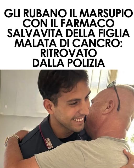 Rubato a Roma un marsupio con il farmaco salvavita per una bambina malata di cancro. La polizia lo ritrova grazie al GPS del cellulare ⬇️