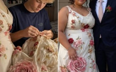 La migliore amica di mia figlia le ha cucito un abito da ballo dopo che tutti i negozi ci avevano detto che era troppo grossa per un bel vestito: quello che ha nascosto dentro ha lasciato tutti a bocca aperta.