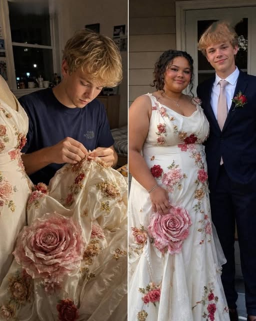 La migliore amica di mia figlia le ha cucito un abito da ballo dopo che tutti i negozi ci avevano detto che era troppo grossa per un bel vestito: quello che ha nascosto dentro ha lasciato tutti a bocca aperta.