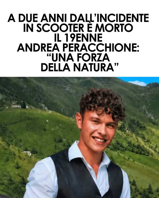 Andrea Peracchione morto a 19 anni dopo due anni di lotta: il dolore della comunità ⬇️