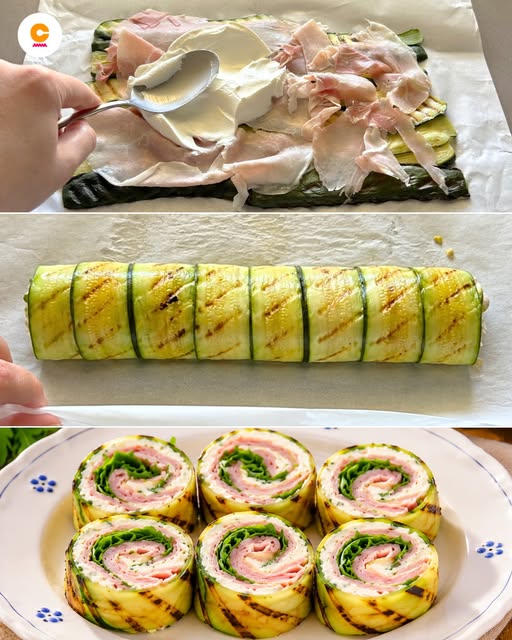 🥒 IL ROTOLO ESTIVO PI BUONO CHE CI SIA! ☀️ Zucchine, prosciutto, formaggio e rucola!😎 È freschissimo e leggero, perfetto per un pranzo o una cena in famiglia, la ricetta👇