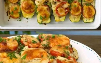 E’ da anni che farcisco le zucchine così, non mi deludono mai: ne mangio a quantità senza ingrassare. Solo 190 Kcal 👉 😍 Ricetta completa nel primo commento 👇: