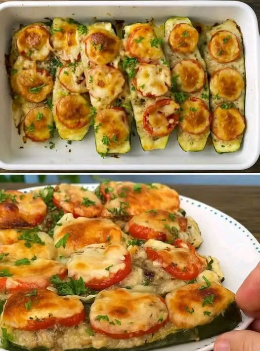 E’ da anni che farcisco le zucchine così, non mi deludono mai: ne mangio a quantità senza ingrassare. Solo 190 Kcal 👉 😍 Ricetta completa nel primo commento 👇: