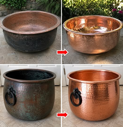 Il trucco naturale più potente per pulire rame e ottone anneriti per farli tornare al loro colore e brillantezza originali. Ti spiego bene come fare qui 👇👇👇