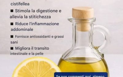 25 benefici per la salute derivanti dall’assunzione di olio d’oliva con limone ogni mattina