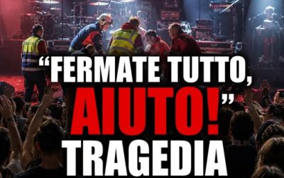 Concerto interrotto e pubblico sconvolto.🎤💔