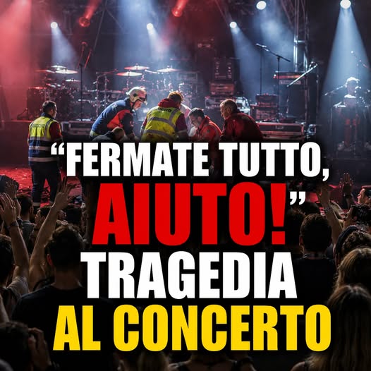 Concerto interrotto e pubblico sconvolto.🎤💔