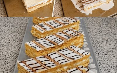 Millefoglie classica, in stile pasticceria francese