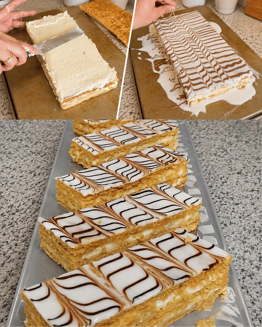 Millefoglie classica, in stile pasticceria francese