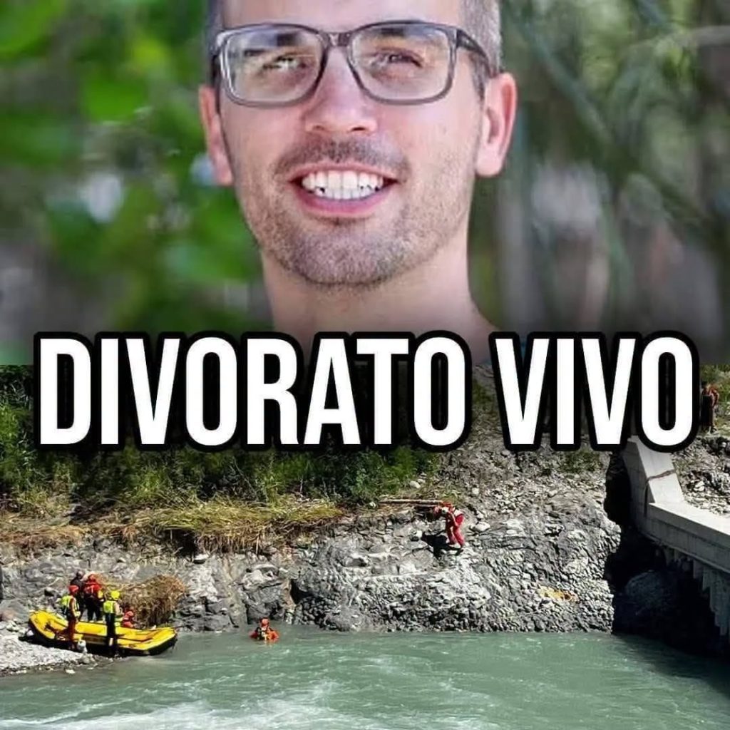 Cade nel fiume e viene divorato vivo davanti la moglie (1 / 2)