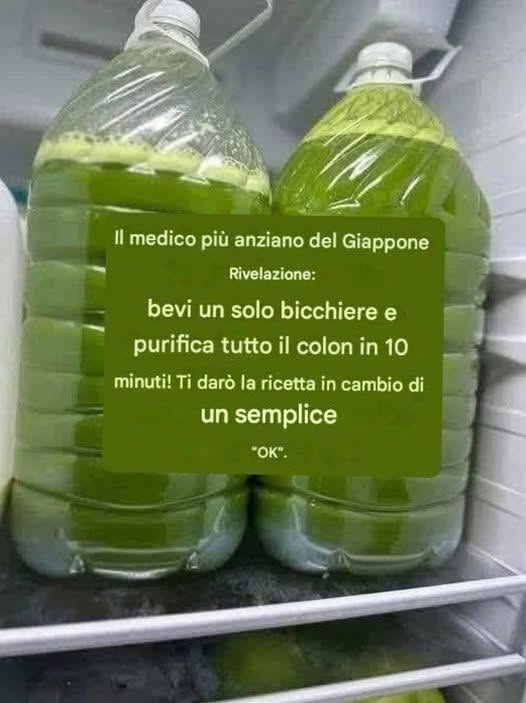 Il succo verde per purificare il colon: è fantastico! L’articolo completo è il primo commento