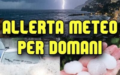 Protezione Civile ha diffuso l’allerta meteo per domani. Ecco dove ⚠️⬇️