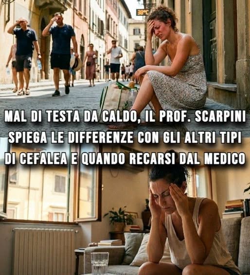 Mal di testa da caldo, il prof. Elio Scarpini spiega le differenze con gli altri tipi di cefalea e quando recarsi dal medico ⬇️⬇️