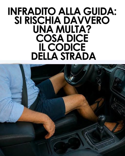 Stai guidando con gli infrarossi? Bene, dovresti conoscere il codice della strada, quando ce ne sono molti e perché le scarpe aperte possono creare problemi al volante⬇️