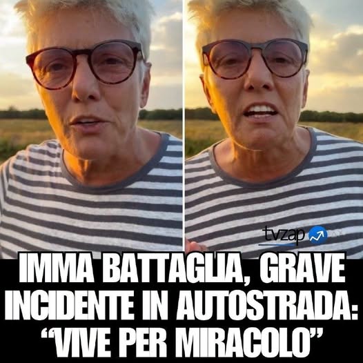 Imma Battaglia, grave incidente in autostrada: “Vive per miracolo” ⤵️⤵️