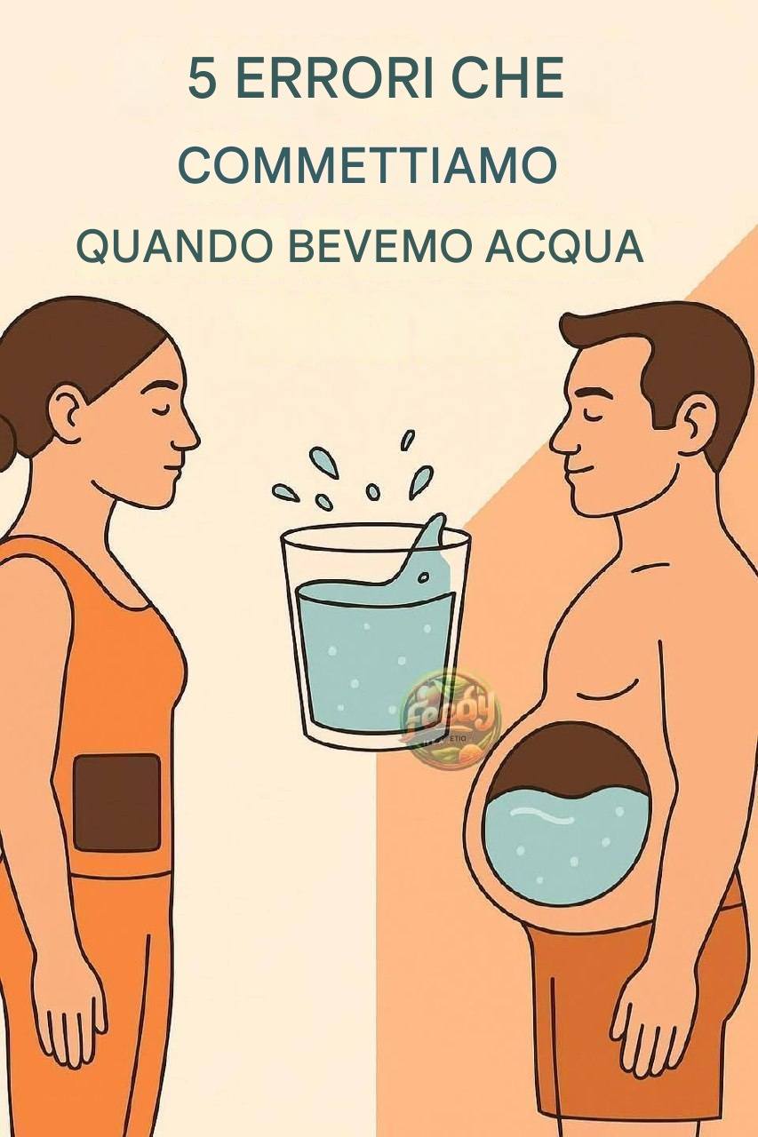 5 errori comuni nel bere acqua che possono influire sulla salute