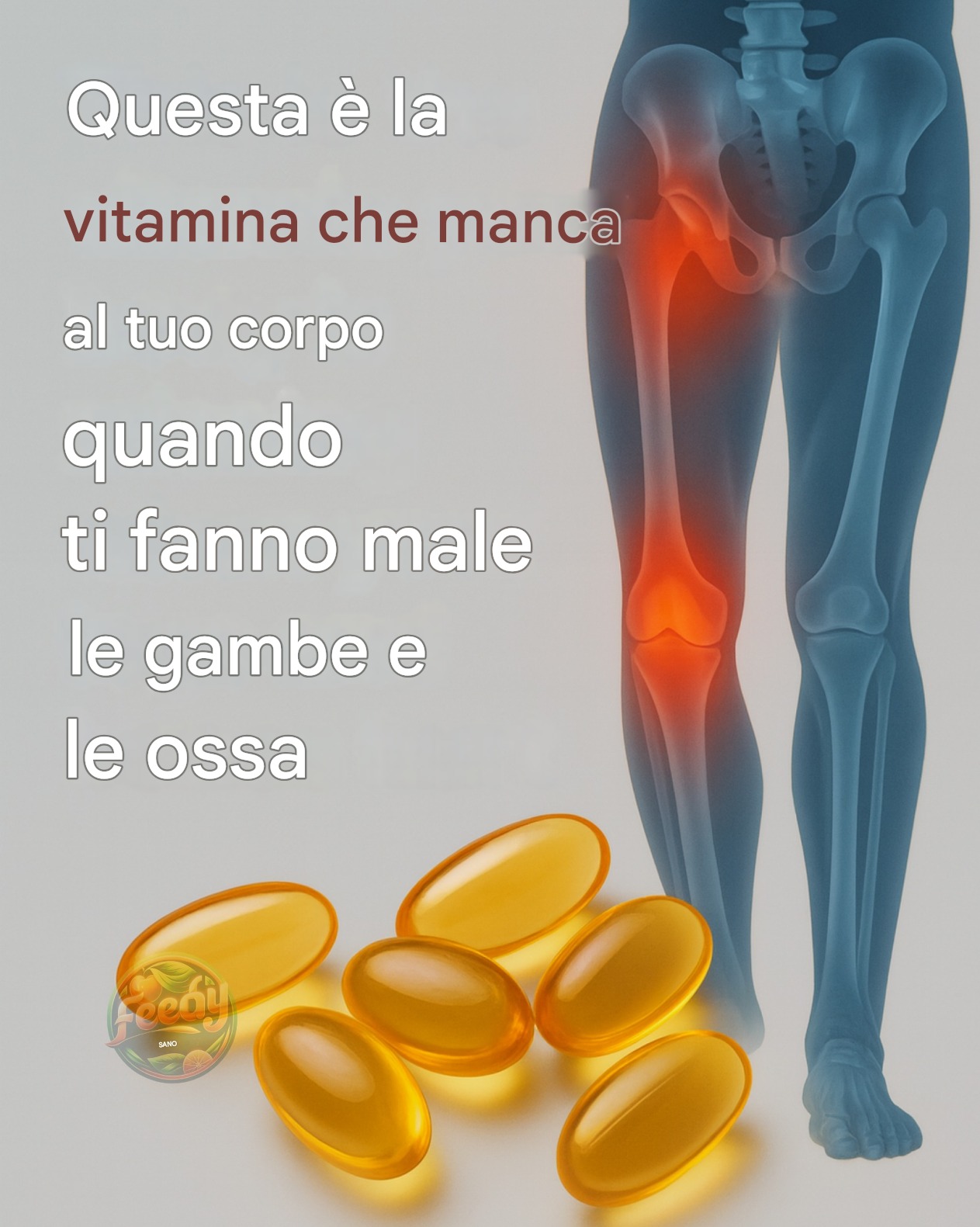 Carenza di vitamine e dolore alle gambe o alle ossa: cosa devi sapere a