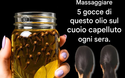 Olio di chiodi di garofano, rosmarino e alloro: per far ricrescere i capelli nelle zone calve