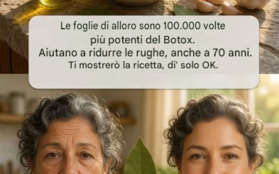 Le foglie di alloro sono 100.000 volte più potenti del Botox. Eliminano le rughe, anche a 70 anni. Lascia un “OK” per vedere la ricetta nel primo commento.