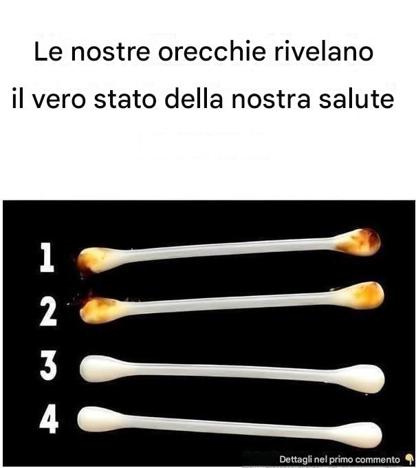 Le nostre orecchie rivelano il vero stato della nostra salute