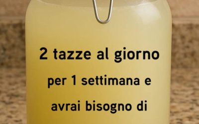 Bevanda dimagrante naturale: acqua tiepida, aceto di mele, zenzero e limone