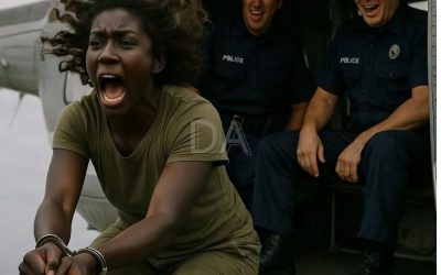 Gli agenti di polizia hanno gettato da un elicottero una donna di colore ammanettata, ignari del fatto che fosse armata.