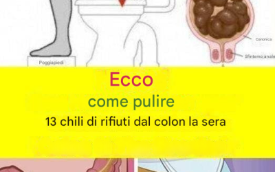 Scopri come eliminare 15 chili di rifiuti dal tuo colon in una notte