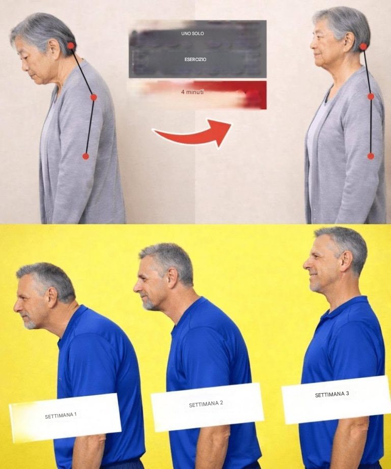 Come correggere la postura con la testa in avanti dopo i 60 anni in soli 4 minuti: un rituale delicato consigliato dal medico più anziano del Giappone.