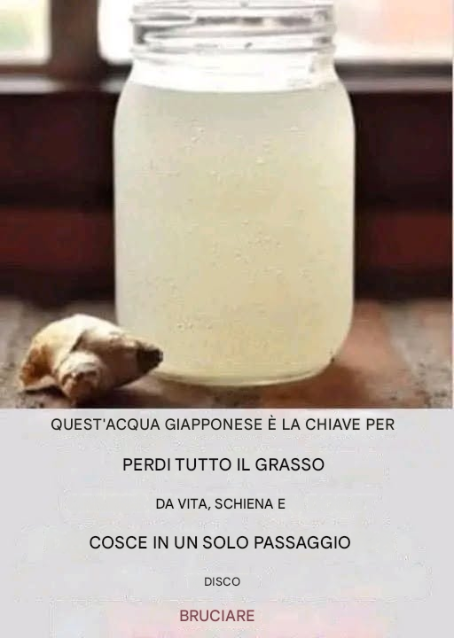 Acqua allo zenzero: la bevanda più salutare per bruciare il grasso su addome, collo, braccia, schiena e cosce