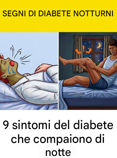 9 sintomi del diabete che si manifestano durante la notte