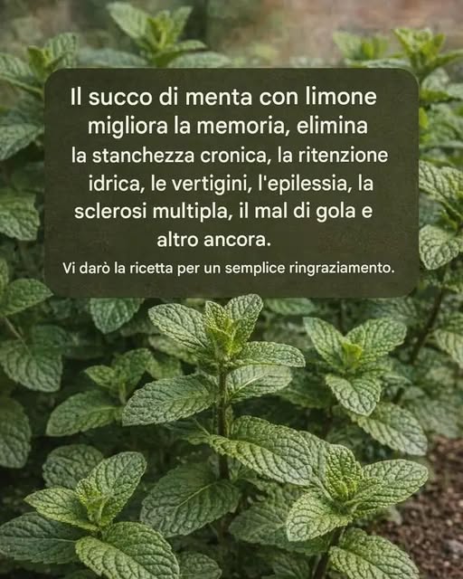 🌿 Menta e succo di limone: la bevanda naturale che tutti provano