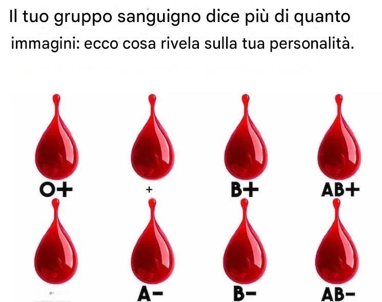 Il tuo gruppo sanguigno dice più di quanto immagini: ecco cosa rivela sulla tua personalità.