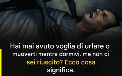 L’enigma dell’immobilità notturna: quando il corpo si rifiuta di obbedire