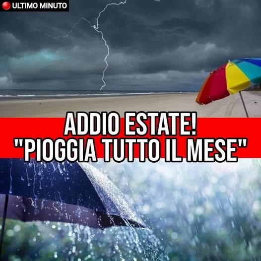 ⚠️ Gli esperti gelano gli italiani: “Pioverà tutto il mese a partire da…Altro…