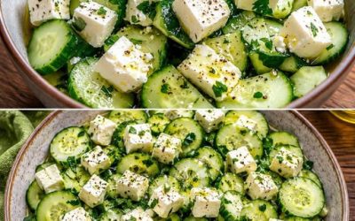 Super veloce cetriolo feta insalata si adatta solo così bene