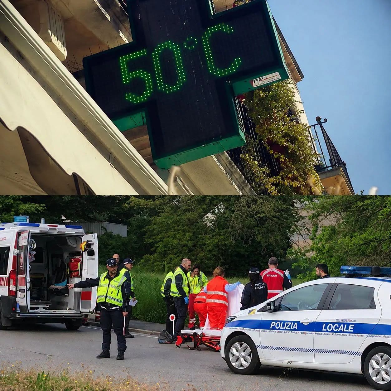 “Colpa del caldo”: trovato senza vita in strada (1 / 2)