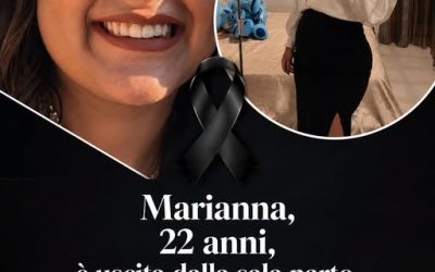 Quello che doveva essere il giorno più bello della sua vita si è trasformato in una tragedia. Marianna Lapadula, 22 anni, è morta poco dopo aver dato alla luce il suo secondo figlio con un parto cesareo programmato all’ospedale di Melfi.